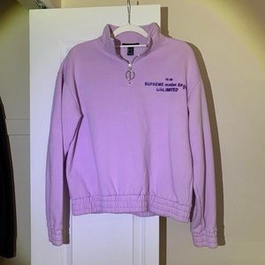 Purple Sweatshirt with zipper